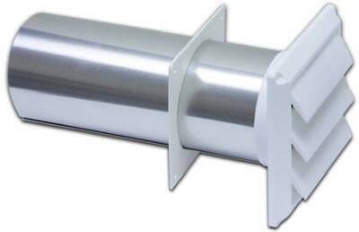 Lambro Dryer Vent Assembled White - 4 in