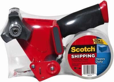 Scotch Heavy Duty Shipping Packaging Tape With Dispenser
