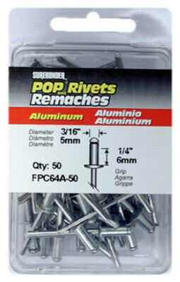 Stanley 50 Pack Medium Aluminum Rivets