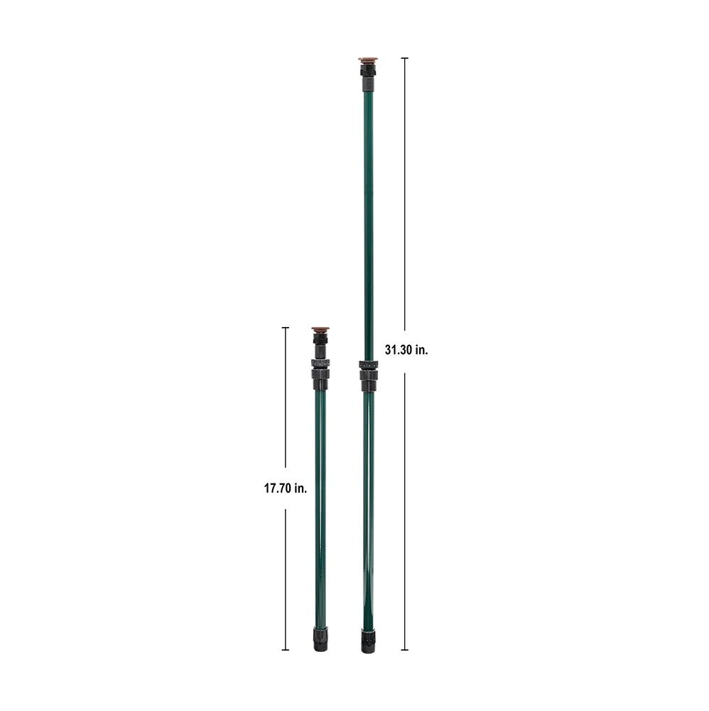Orbit Aluminum Sprinkler Shrub Riser With 12-Ft Adjustable 0°-360° Pattern Nozzle, 16-In - 30-In