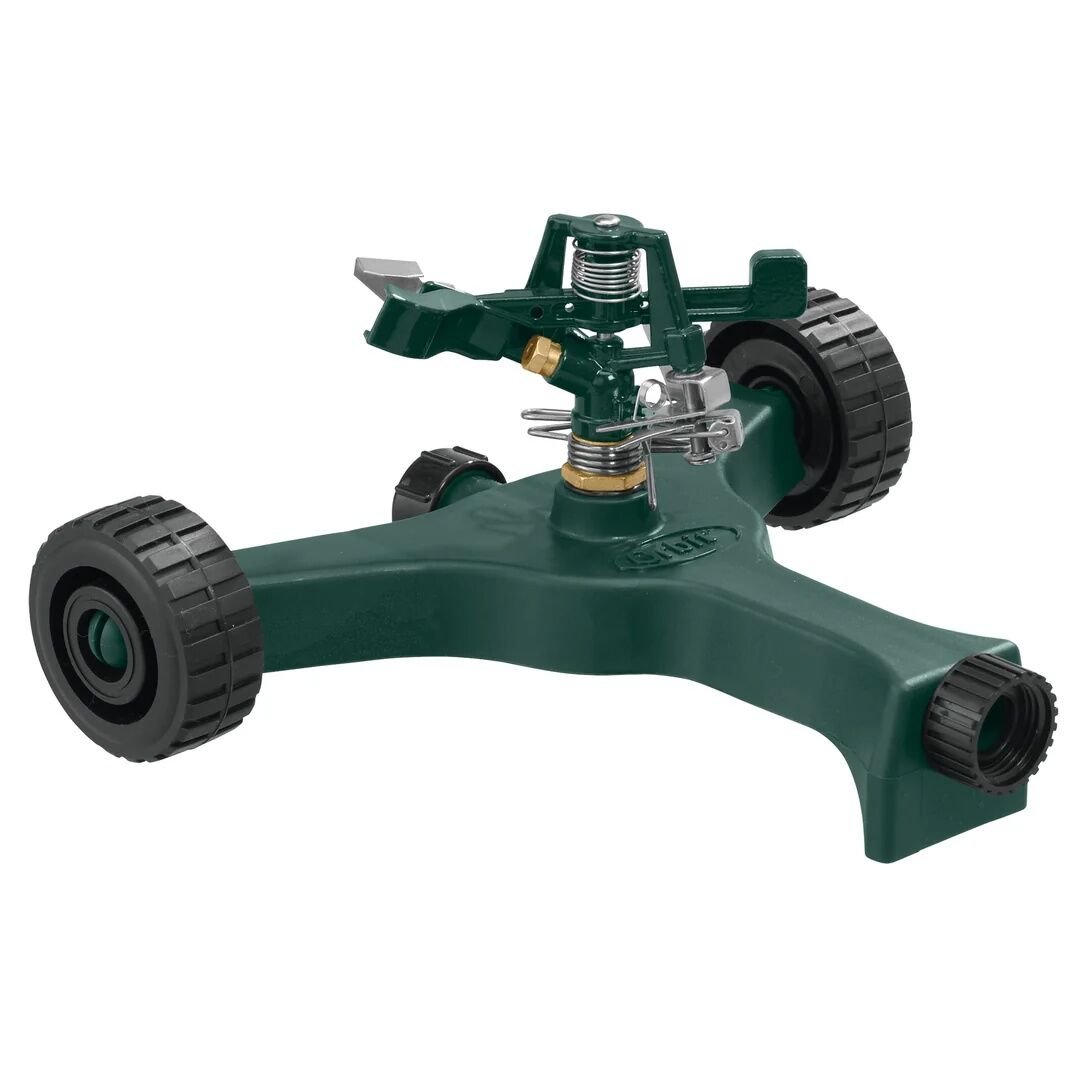 Orbit 1/2-In Zinc 0°-360° Pattern Impact Sprinkler On Plastic Wheel Base, 42-Ft
