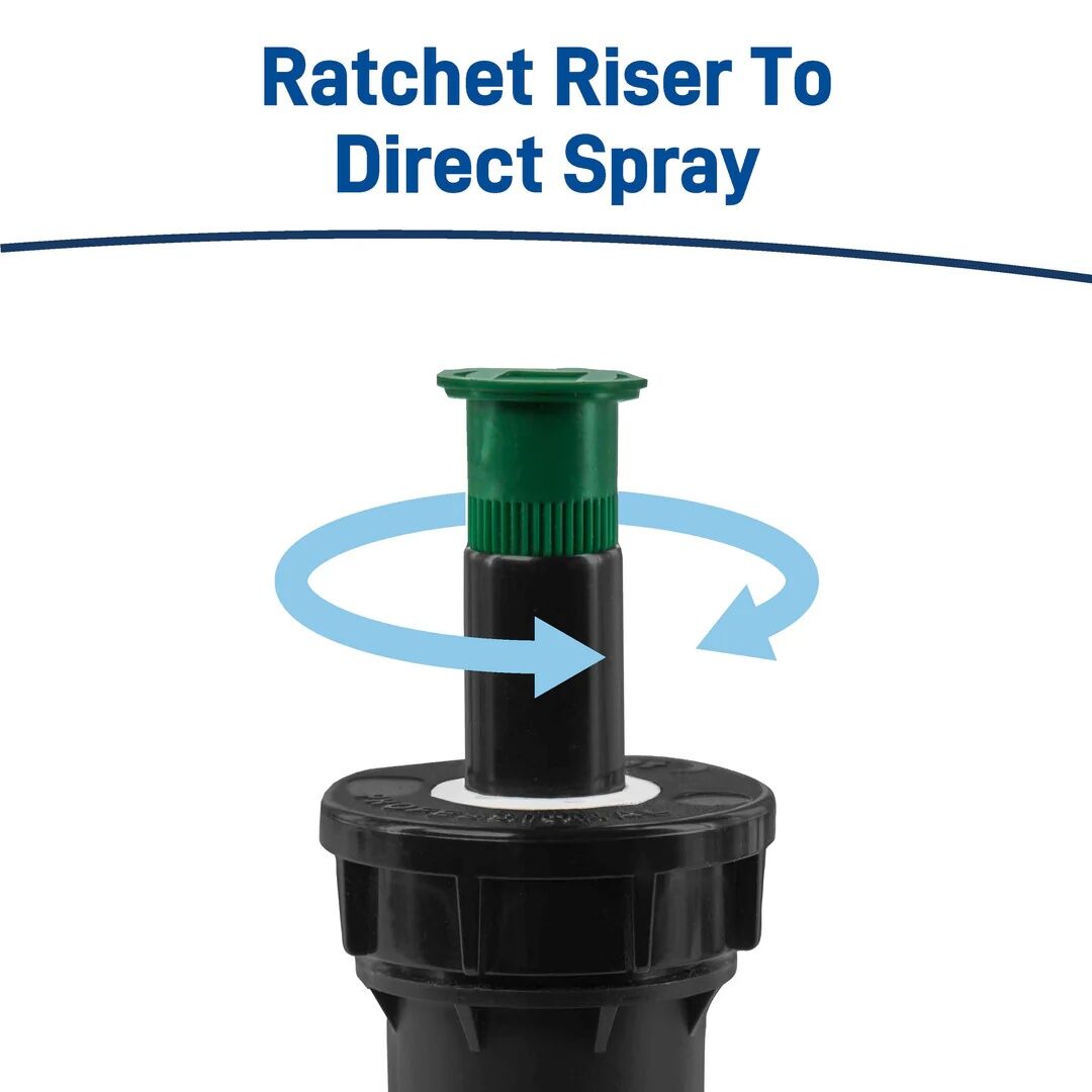 Orbit Pro Pressure-Regulating 4-In Pop-Up 0°-360° Pattern Spray Head Sprinkler, 8-Ft