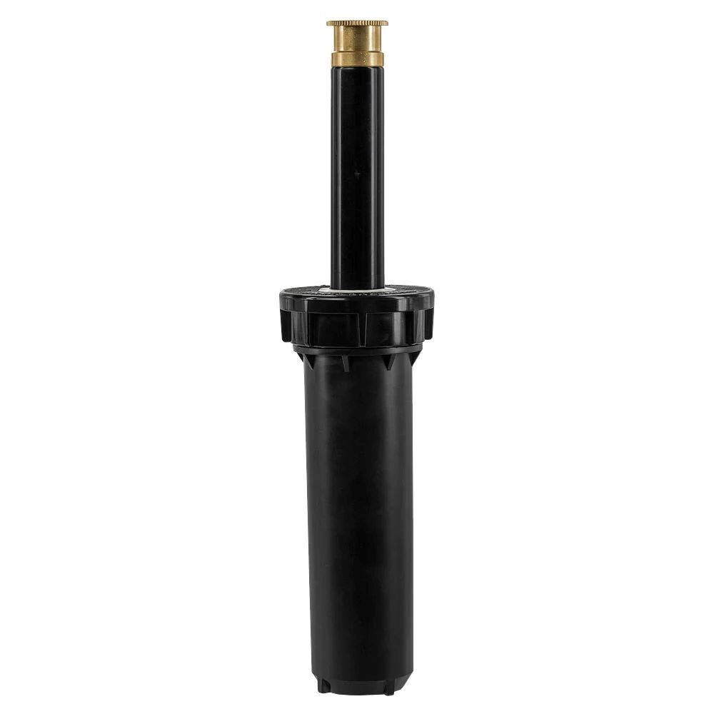 Orbit Pro Pressure-Regulating 4-In Pop-Up 360° Pattern Brass Spray Head Sprinkler, 15-Ft