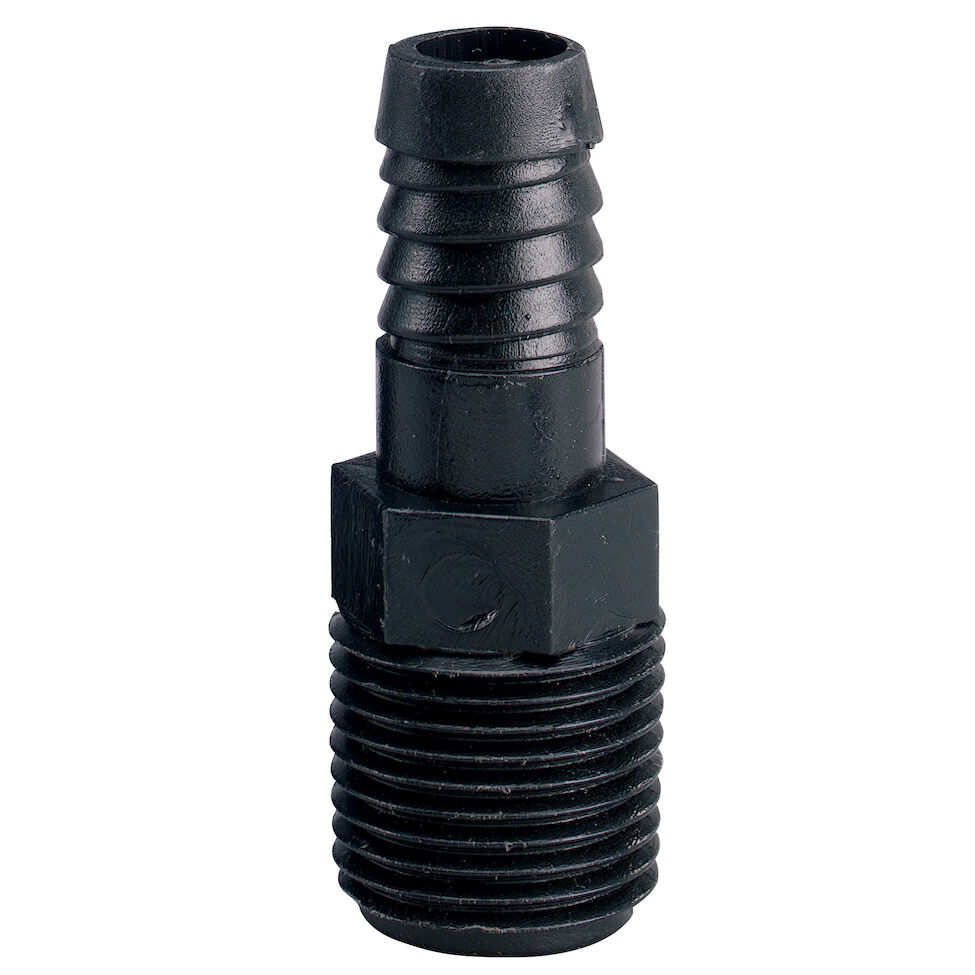 Orbit Riser-Flex Spiral Barb Sprinkler Swing Pipe Adapter, 3/4-In MPT x 1/2-In Barb