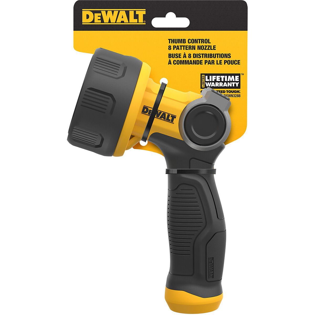 DEWALT Thumb Control 8 Pattern Nozzle