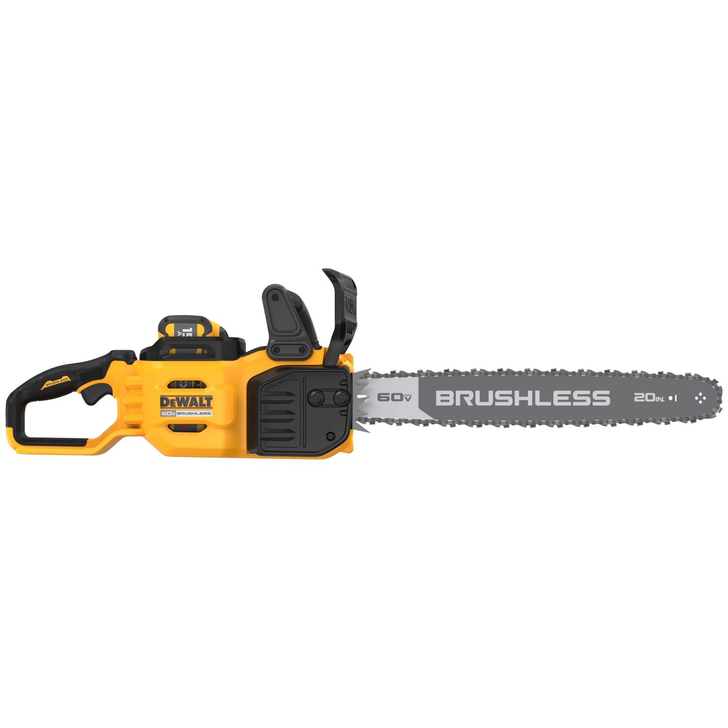 DEWALT 60-V MAX Brushless Battery Powered Chainsaw Kit, 20-In
