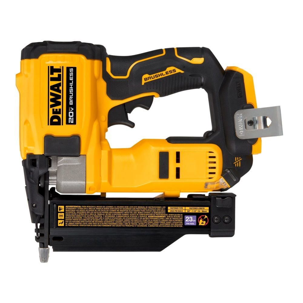 DEWALT Atomic Compact Series 20-V Max Brushless Pin Nailer, 23-Gauge (Tool Only)
