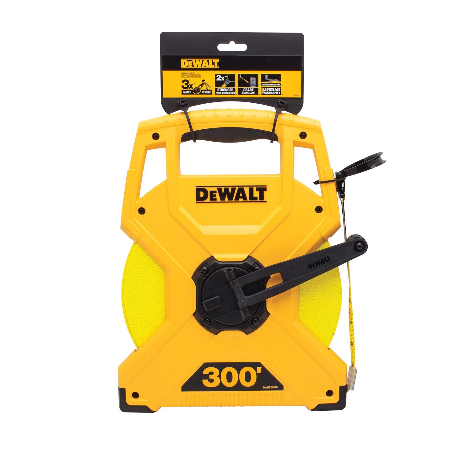 DEWALT Fiberglass Long Tape, 300-Ft