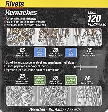 DEWALT Rivet Assortment Pack, 120-Pc