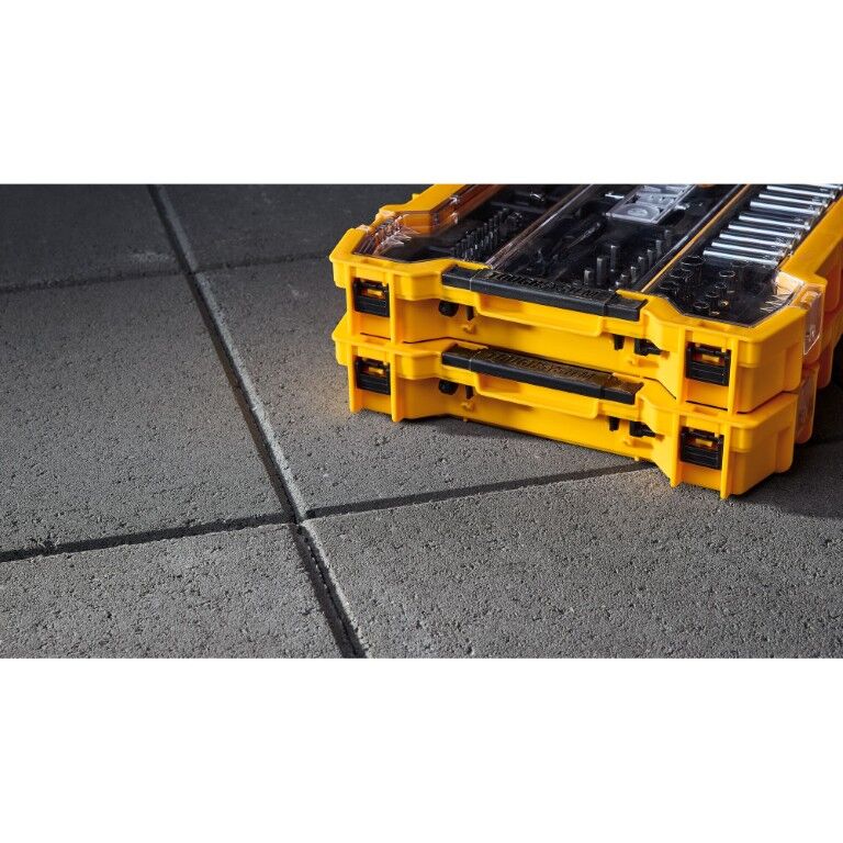 DEWALT 1/4-In And 3/8-In Mechanic Tool Set With ToughSystem 2.0 Tray And Lid, 131-Pc