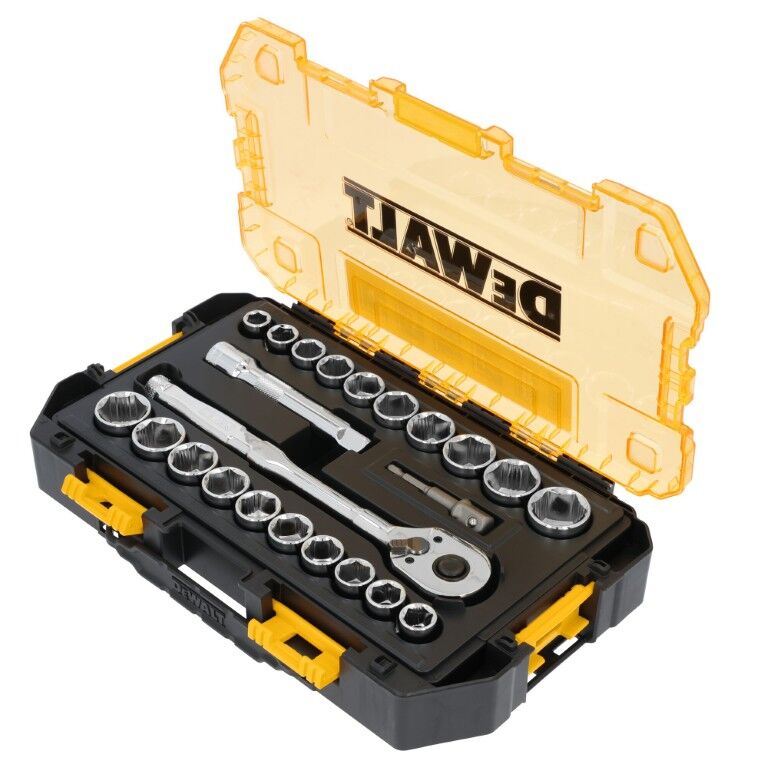 DEWALT Toughseries Tough Box 1/2-In Drive Mechanics Tool Set, 23-Pc
