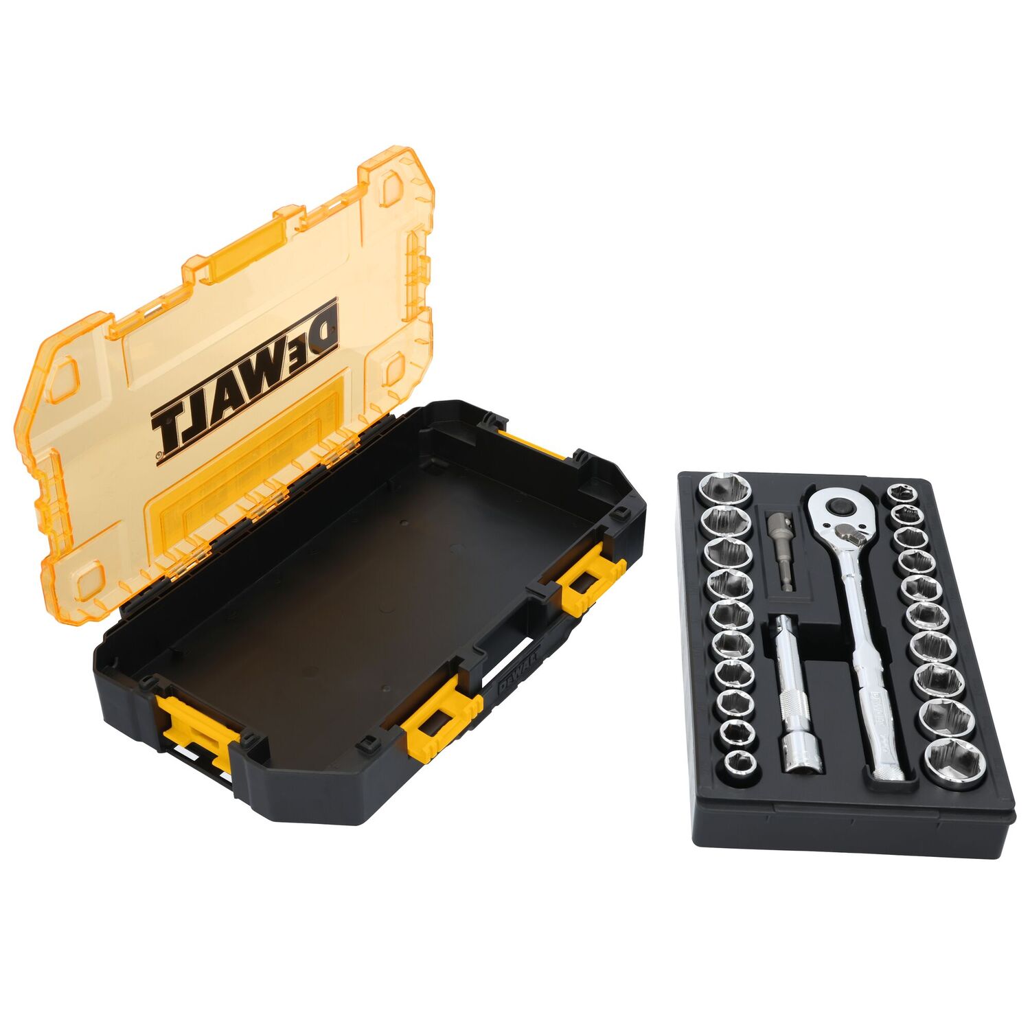 DEWALT Toughseries Tough Box 1/2-In Drive Mechanics Tool Set, 23-Pc