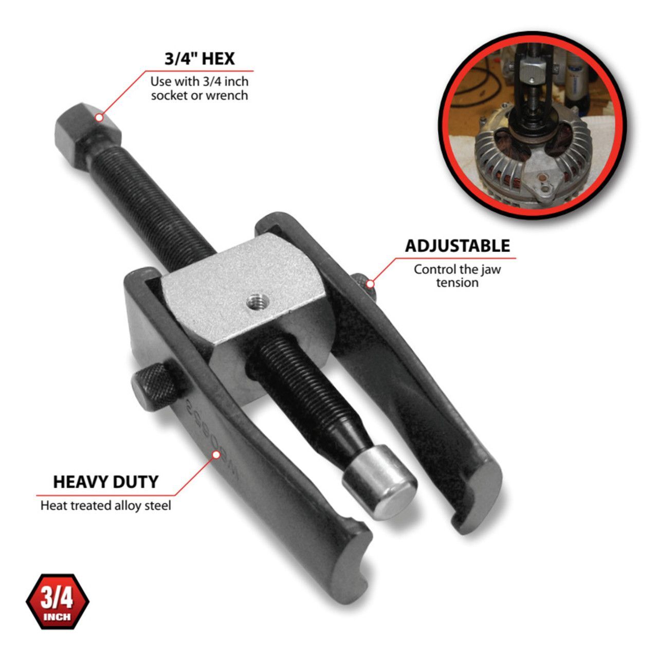 Wilmar Performance Tool Power Steering/Alternator Pulley Puller