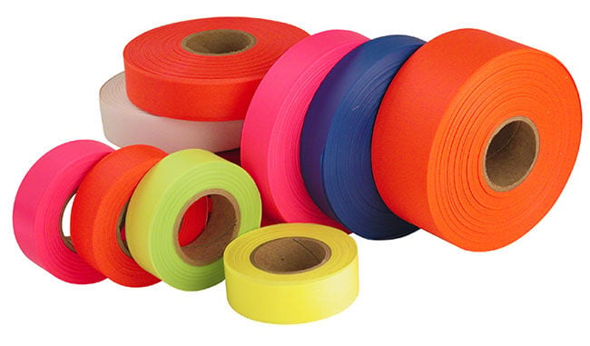 Empire Flagging Tape Orange, 1-In x 600-Ft