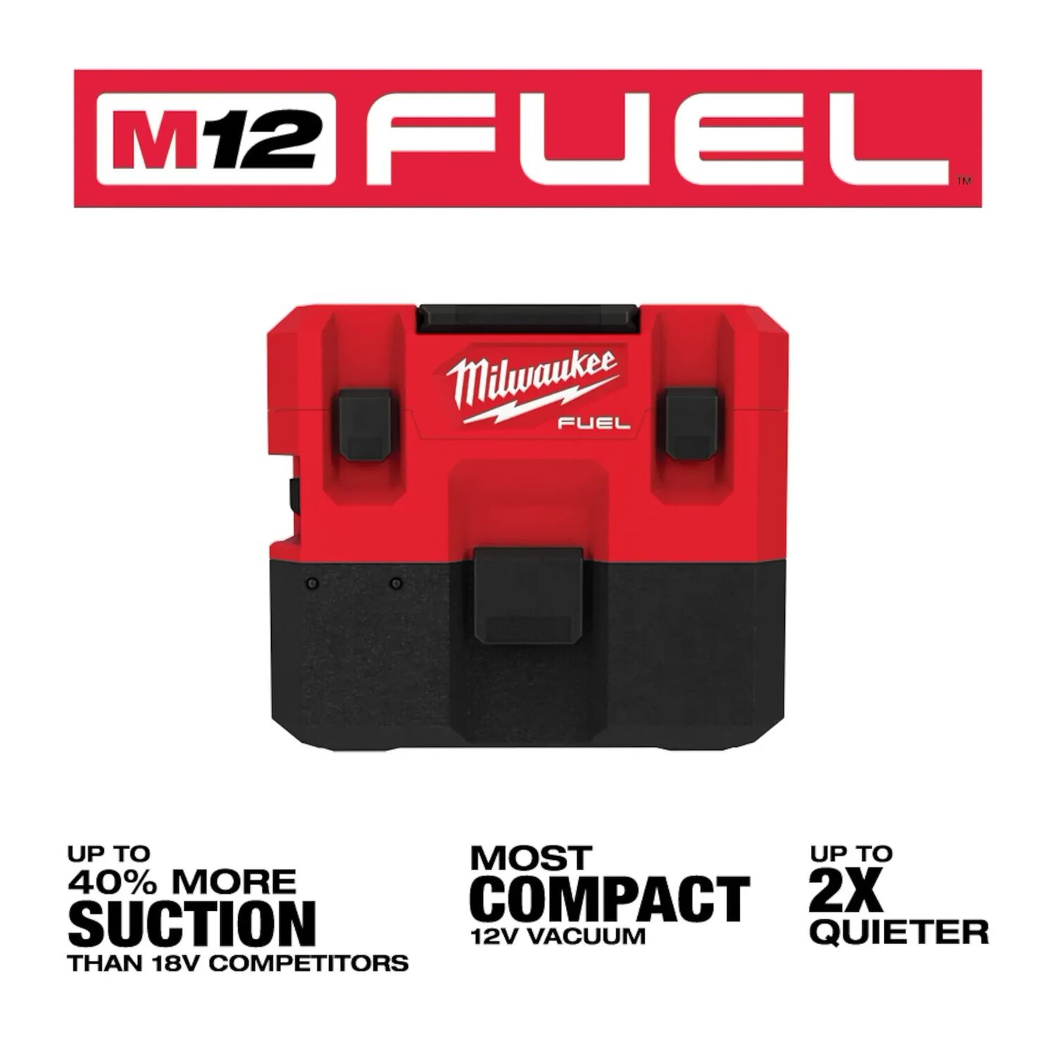 Milwaukee M12 Fuel Wet/Dry Vacuum, 1.6-Gal (Tool Only)