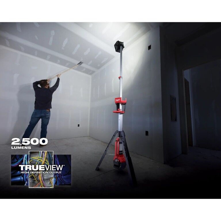 Milwaukee M18 Rocket Dual Power Tower Light, 2500-Lm (Tool Only)