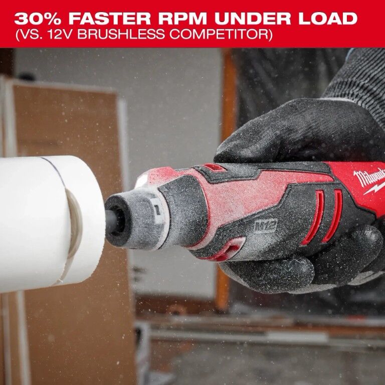 Milwaukee M12 Brushless Rotary Tool, 1/8-In (Tool Only)
