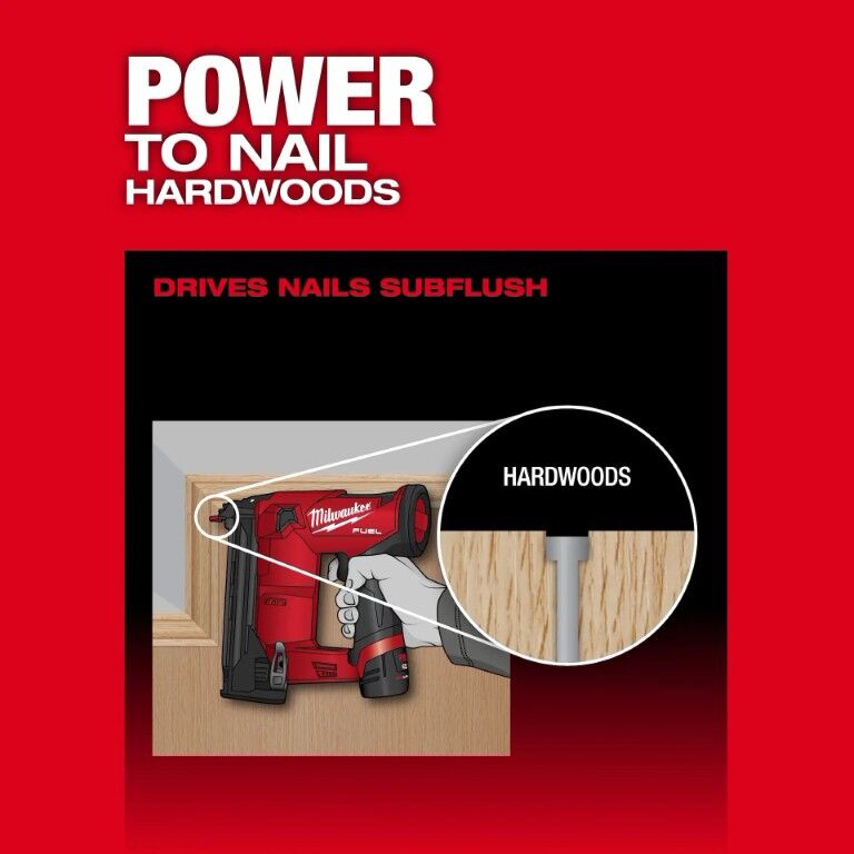 Milwaukee M12 Fuel Compact Brad Nailer, 18-Gauge (Tool Only)