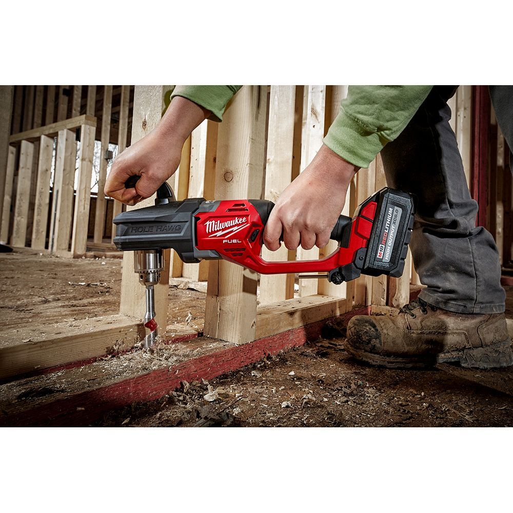 Milwaukee M18 Fuel Hole Hawg Right Angle Drill, 1/2-In