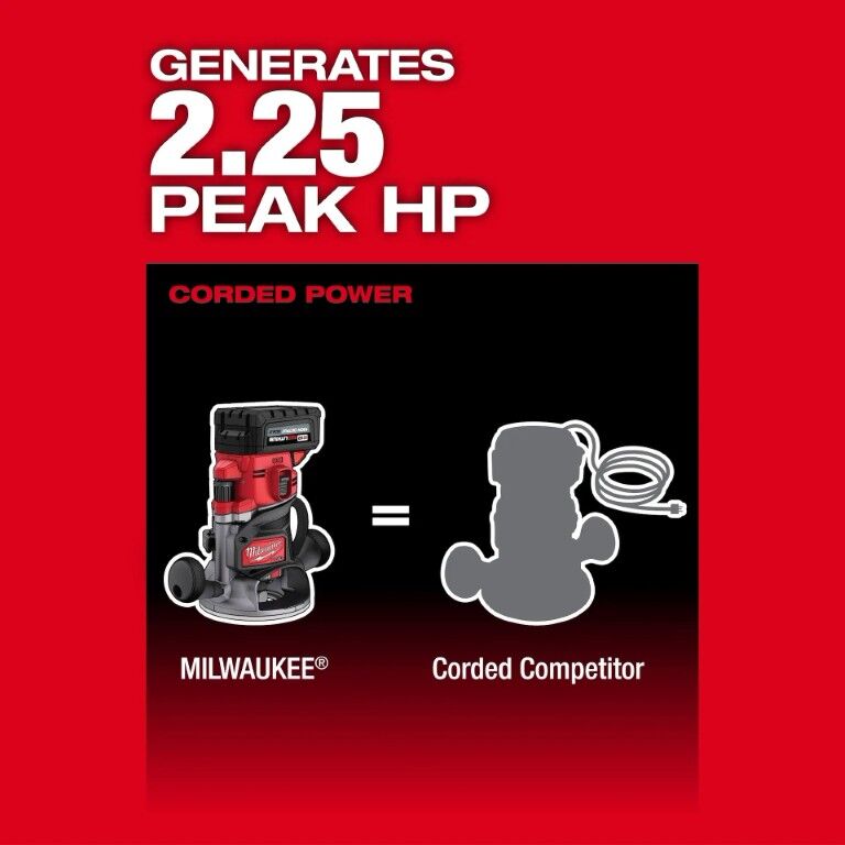 Milwaukee M18 Fuel Router, 1/2-In (Tool Only)