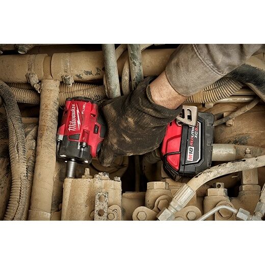 Milwaukee M18 Fuel Compact Impact Wrench With Friction Ring, 1/2-In (Tool Only)