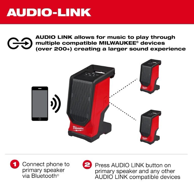 Milwaukee M18 Bluetooth Jobsite Speaker (Tool Only)