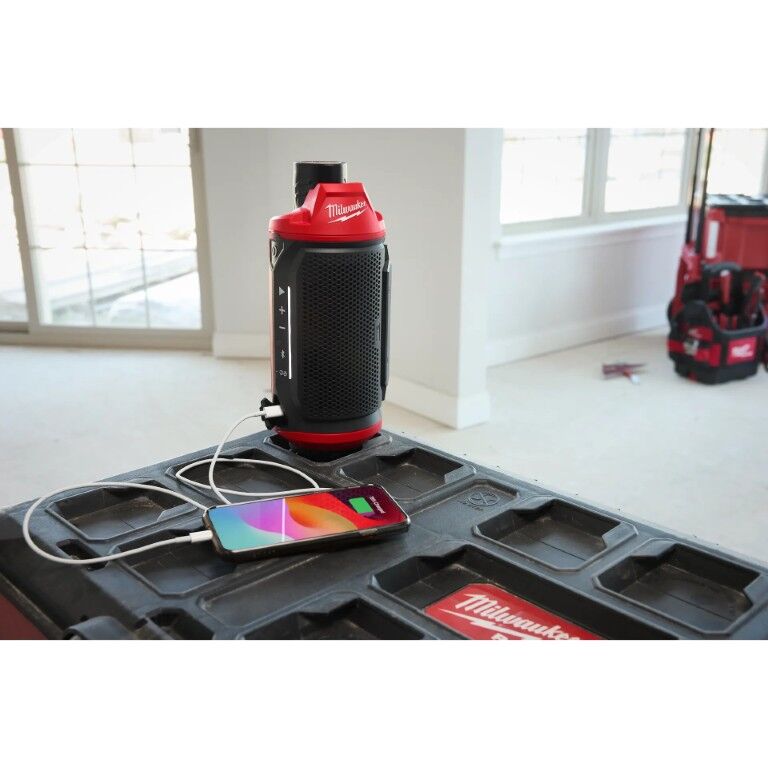 Milwaukee M12 Packout Jobsite Bluetooth Speaker (Tool Only)