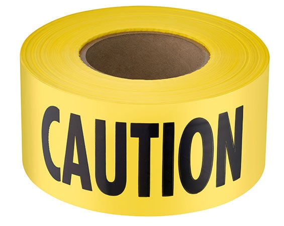 Empire Standard Yellow Caution Barricade Tape, 200-Ft