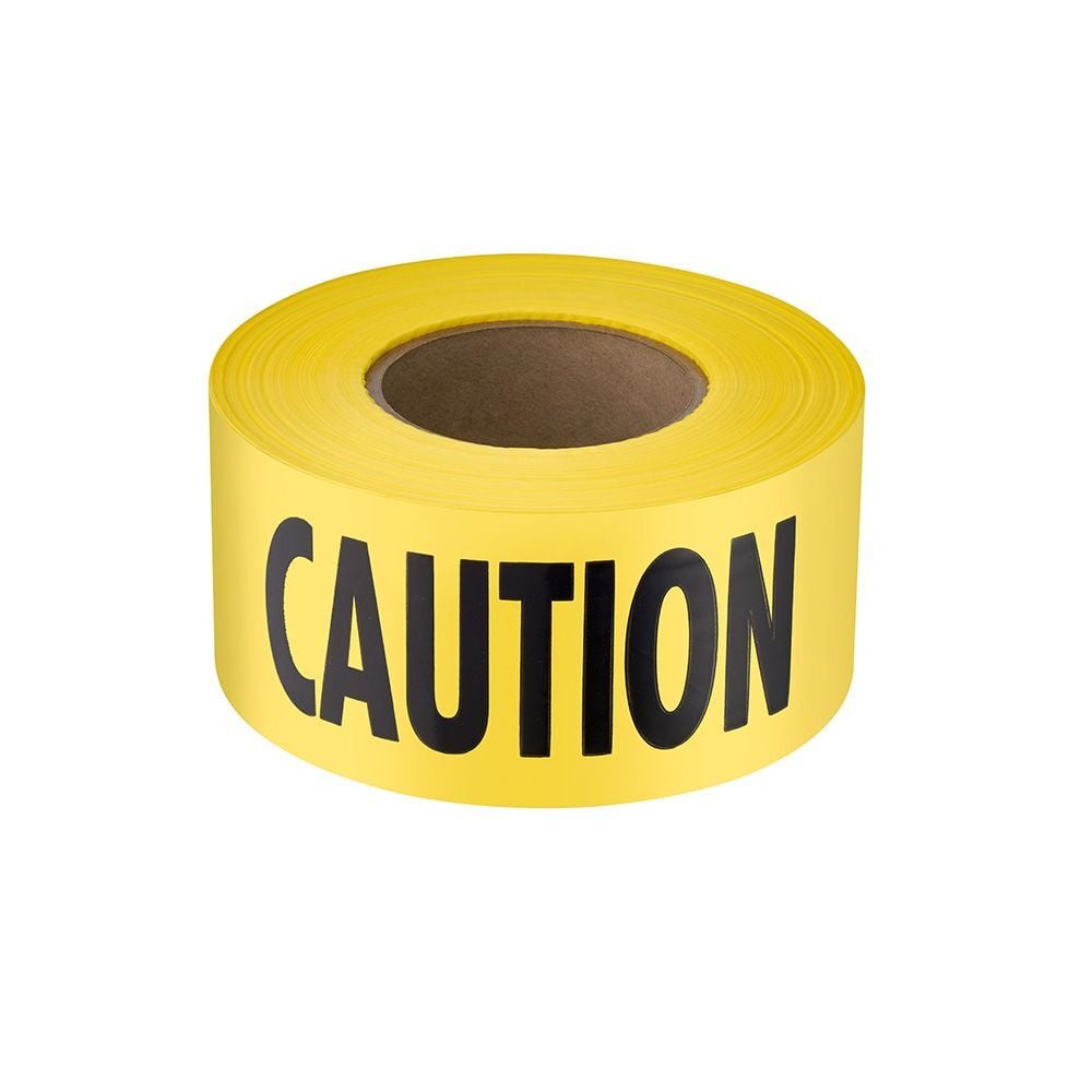 Empire Premium Yellow Barricade Tape - Caution, 1000-Ft