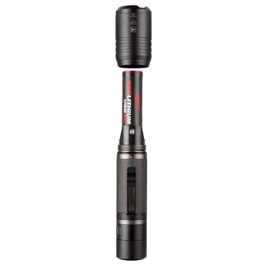 Milwaukee RedLithium USB Rechargeable Slide Focus Flashlight, 2000-Lm