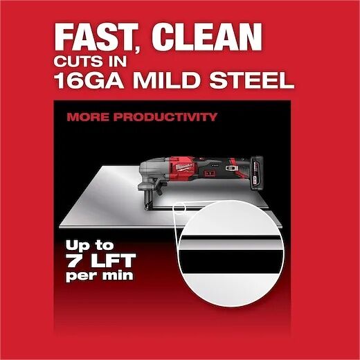Milwaukee M12 Fuel Variable Speed Nibbler, 16-Gauge (Tool Only)