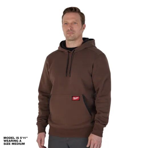 Milwaukee Men's FREEFLEX Pullover Hoodie in Brown