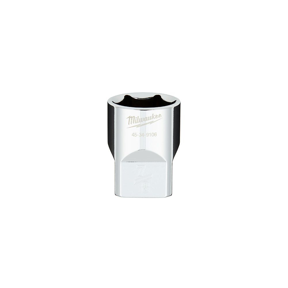 Milwaukee 1/2-In Drive 7/8-In SAE 6-Point Socket with FOUR FLAT Sides