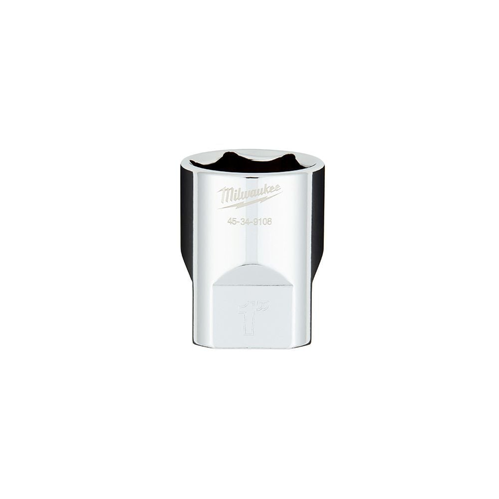 Milwaukee 1/2-In Drive 1-In SAE 6-Point Socket with FOUR FLAT Sides