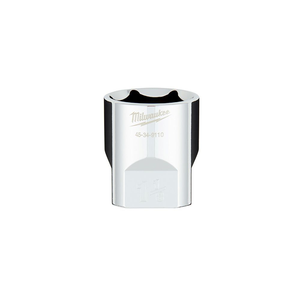 Milwaukee 1/2-In Drive 1-1/8-In SAE 6-Point Socket with FOUR FLAT Sides