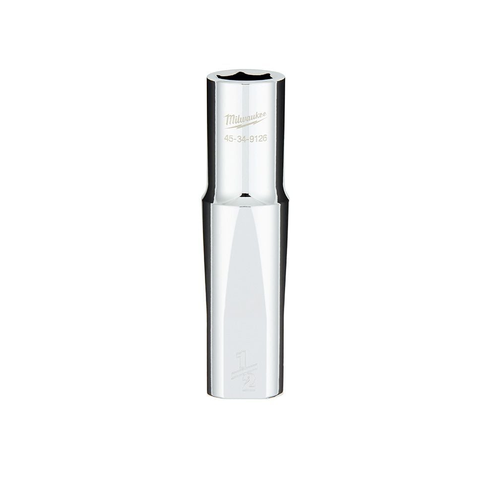 Milwaukee 1/2-In Drive 1/2-In SAE 6-Point Deep Socket with FOUR FLAT Sides