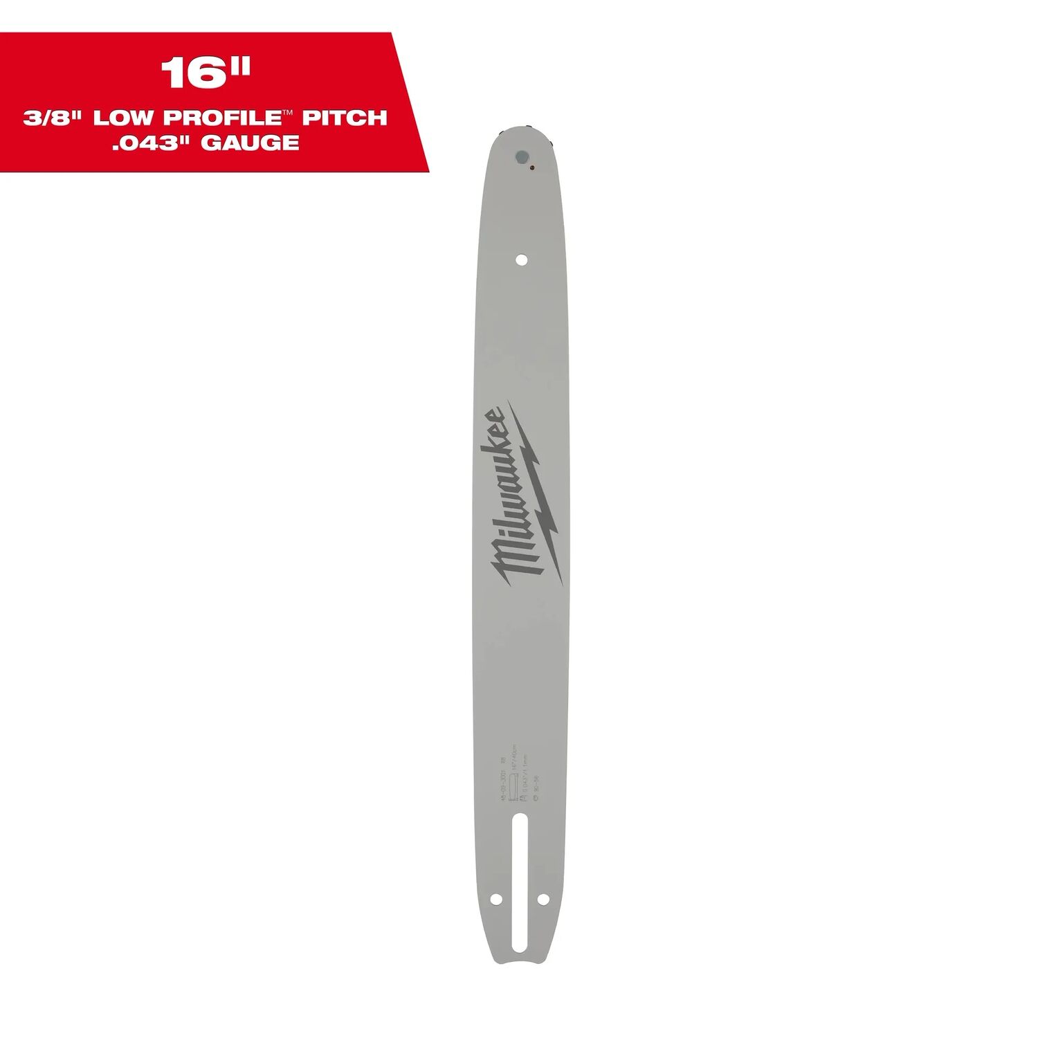Milwaukee Chainsaw Guide Bar, 16-In