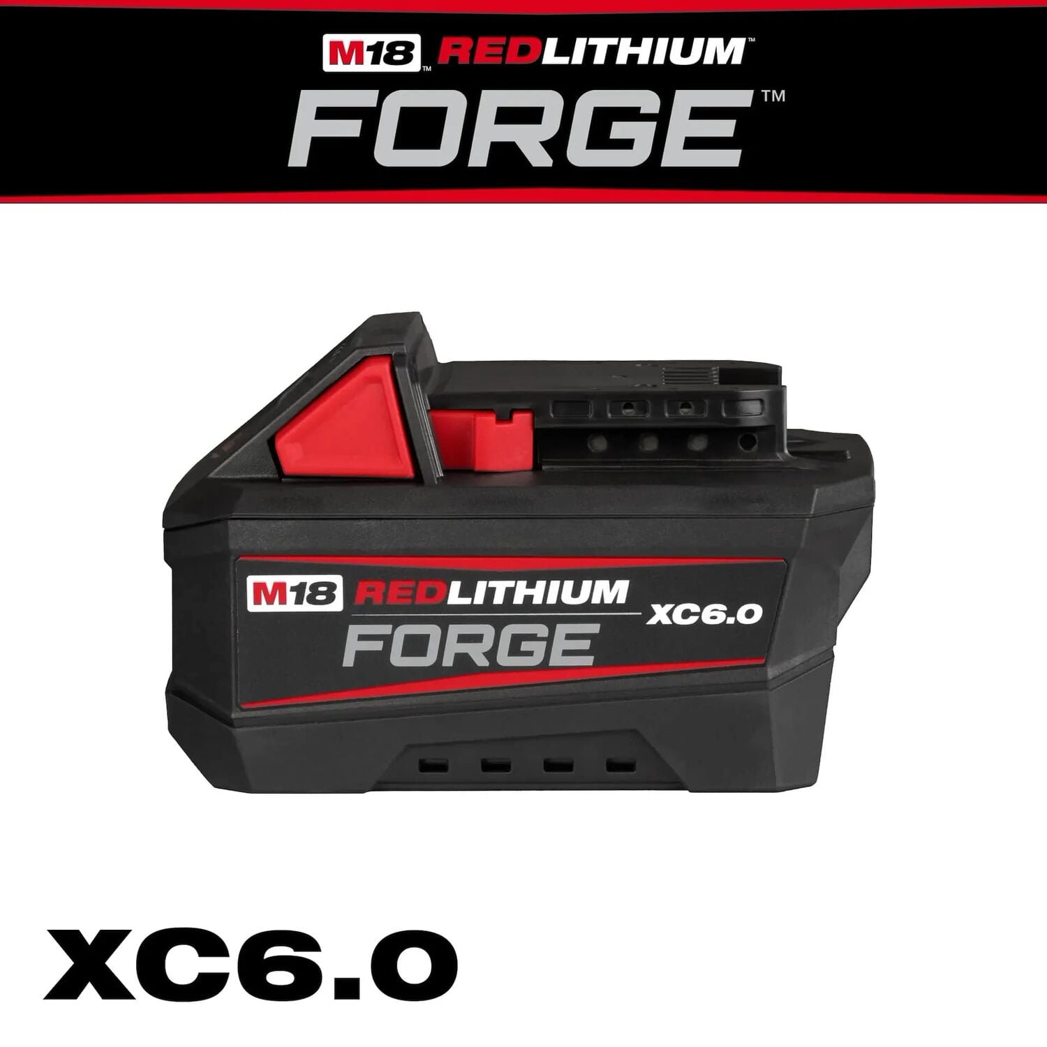 Milwaukee M18 RedLithium Forge XC6.0 Battery 6-Ah, 2-Pk