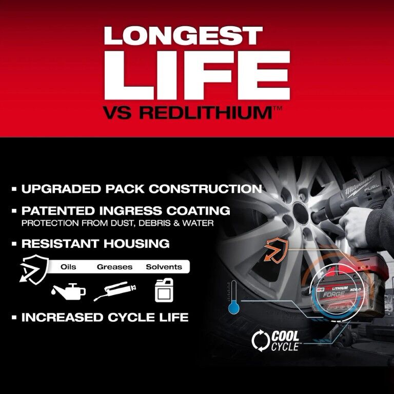 Milwaukee M18 RedLithium Forge XC8.0 Battery 8-Ah