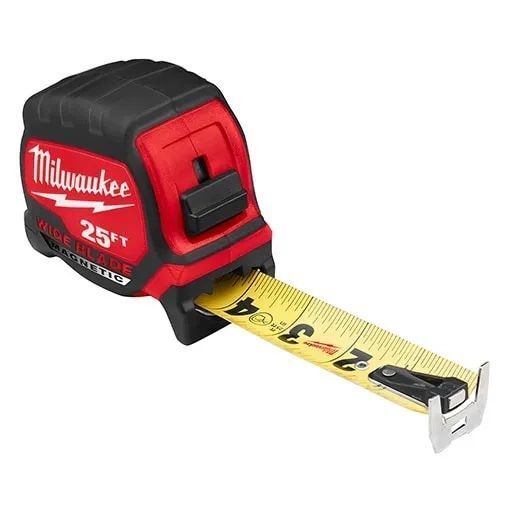 Milwaukee Wide Blade Magnetic Tape Measures, 16-Ft
