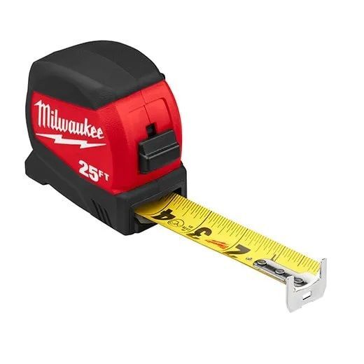 Milwaukee Compact Tape Measures, 25-Ft