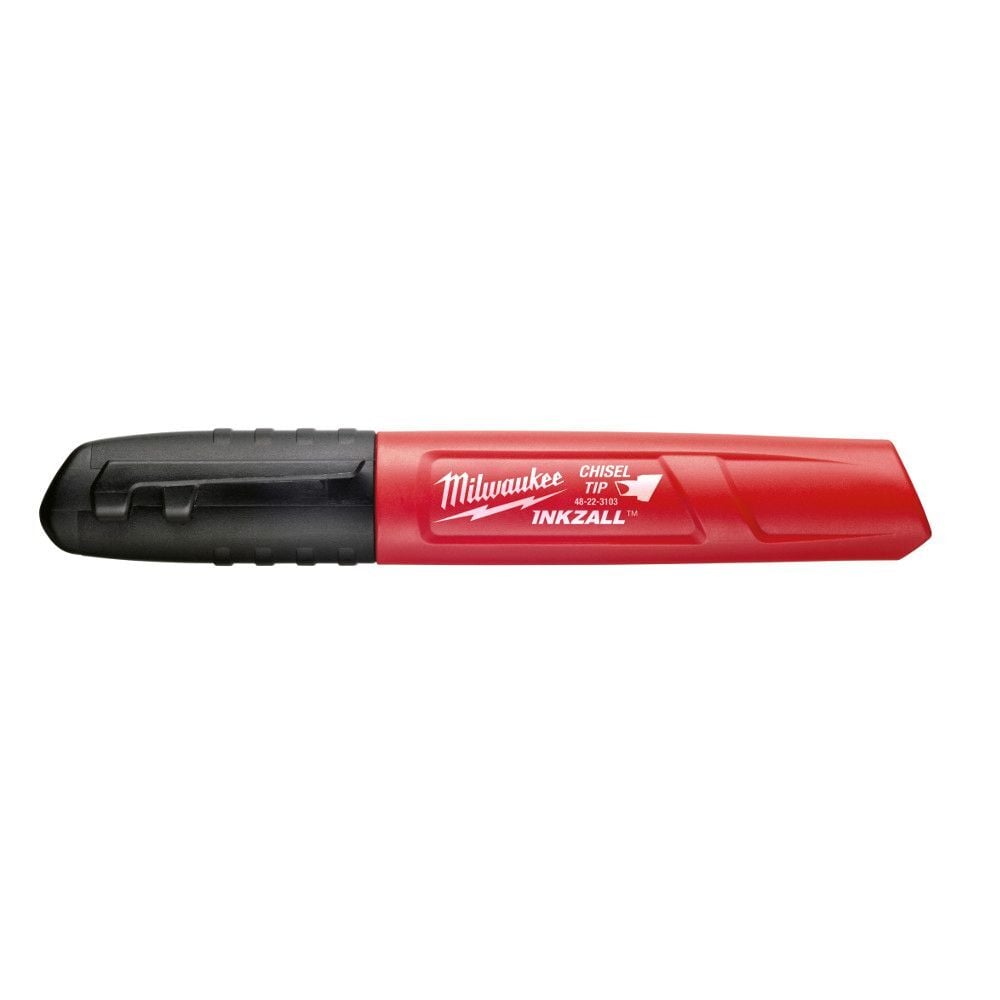 Milwaukee INKZALL Black Chisel Tip Markers