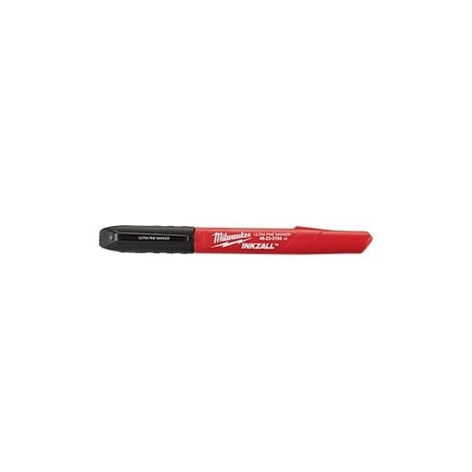 Milwaukee Inkzall Ultra Fine Point Jobsite Markers Black, 12-Pk
