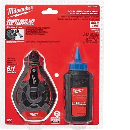 Milwaukee 100-Ft Bold Line Kit With Blue Chalk