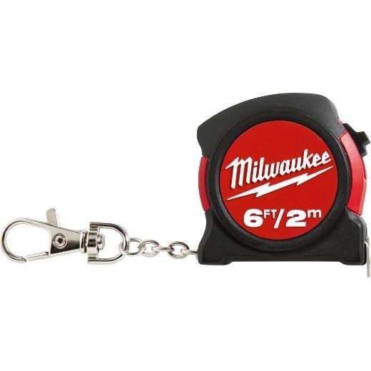 Milwaukee Keychain Tape Measure, 6-Ft