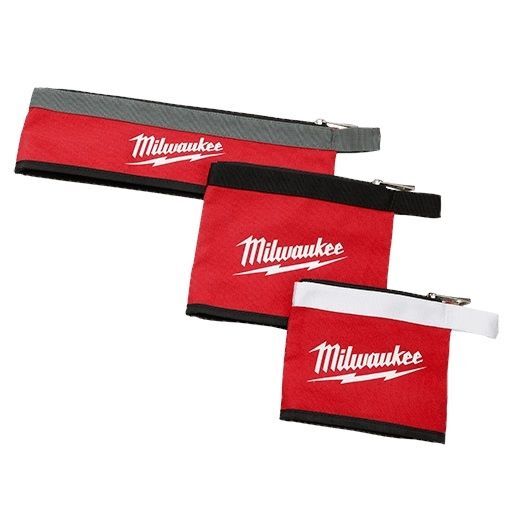 Milwaukee Multi-Size Zipper Pouches, 3-Pk