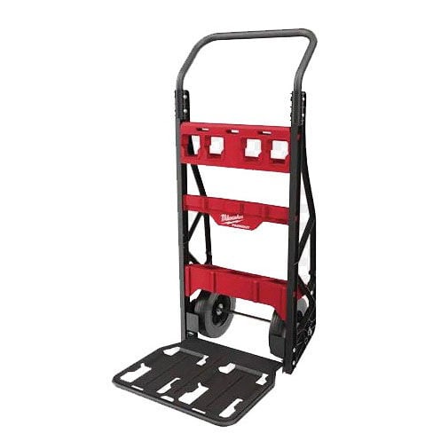 Milwaukee PACKOUT Wheel Cart, 400 lb, 2-Wheel, Flat-Free Wheel, Steel