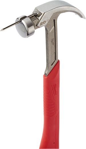 Milwaukee Curved Claw Smooth Face Hammer, 20-Oz