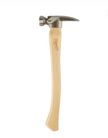 Milwaukee 19 oz Smooth Face Hickory Handle Framing Hammer