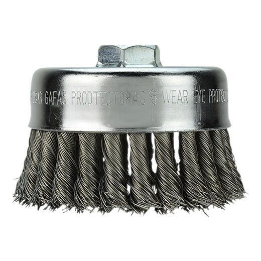 Milwaukee Knotted Carbon Steel Wire Cup Brush, 3-In